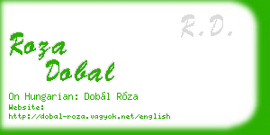 roza dobal business card