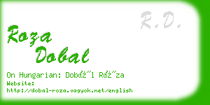 roza dobal business card